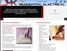 Tablet Screenshot of jmkresidentialelectric.com